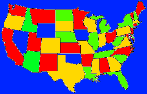 us map color